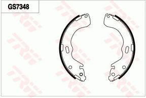 Brake Shoe Set GS7348 - TRW