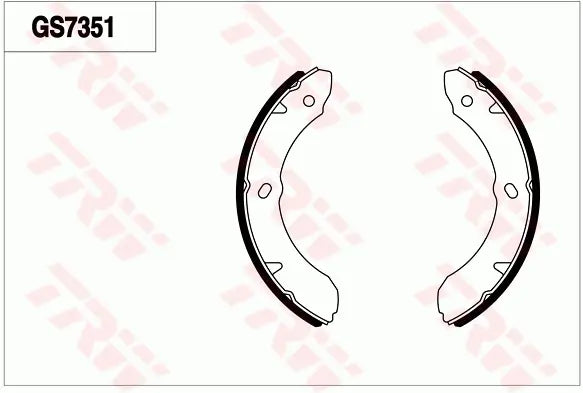 Brake Shoe Set GS7351 - TRW