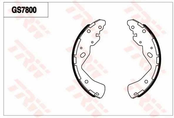 Brake Shoe Set GS7800 - TRW
