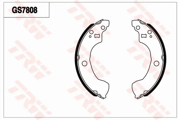 Brake Shoe Set, Parking Brake GS7808 - TRW