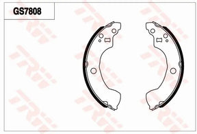 Brake Shoe Set, Parking Brake GS7808 - TRW