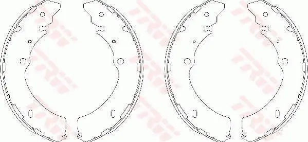 Brake Shoe Set GS7809 - TRW
