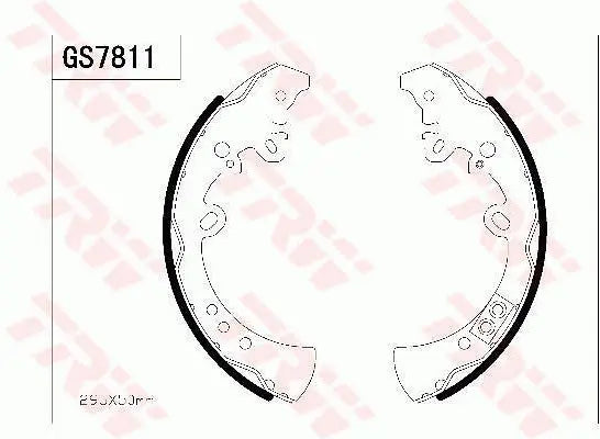 Brake Shoe Set GS7811 - TRW