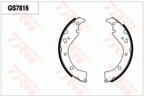 Brake Shoe Set GS7816 - TRW
