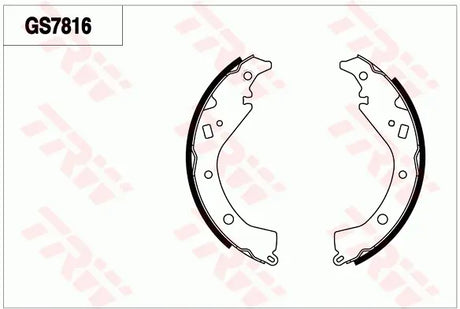 Brake Shoe Set GS7816 - TRW