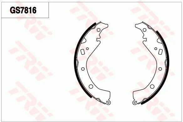 Brake Shoe Set GS7816 - TRW