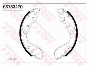 Brake Shoe Set GS7834 - TRW