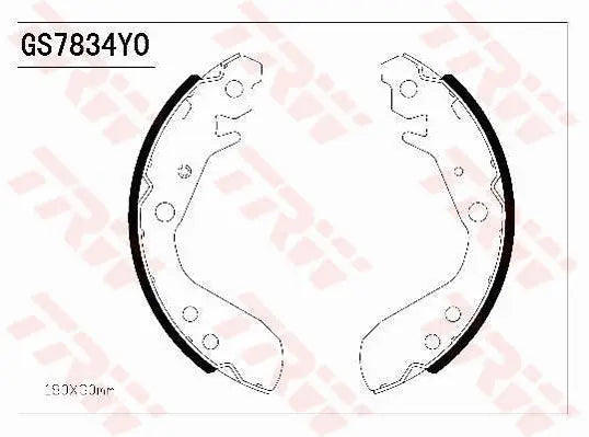 Brake Shoe Set GS7834 - TRW