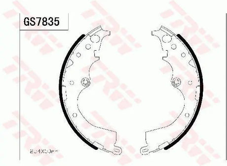 Brake Shoe Set GS7835 - TRW