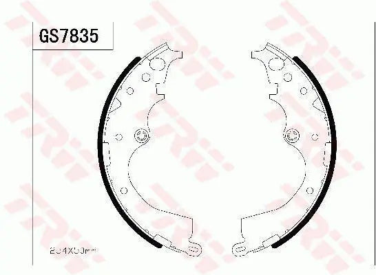 Brake Shoe Set GS7835 - TRW