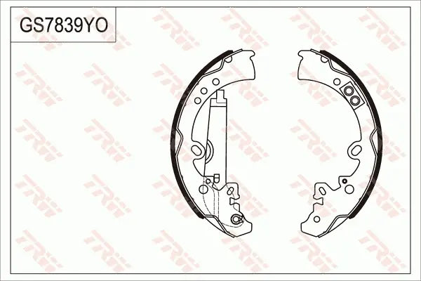 Brake Shoe Set GS7839 - TRW