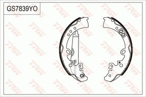 Brake Shoe Set GS7839 - TRW