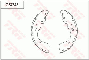 Brake Shoe Set GS7843 - TRW