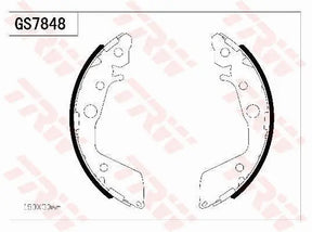 Brake Shoe Set GS7848 - TRW