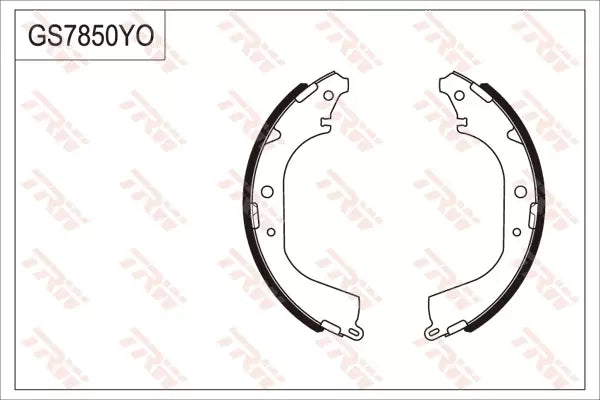 Brake Shoe Set GS7850 - TRW