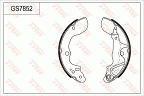 Brake Shoe Set GS7852 - TRW