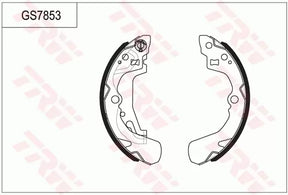 Brake Shoe Set GS7853 - TRW
