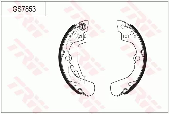 Brake Shoe Set GS7853 - TRW