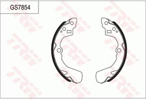 Brake Shoe Set GS7854 - TRW