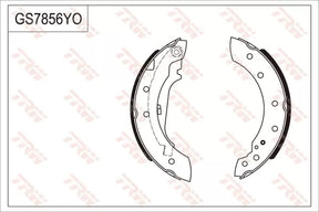 Brake Shoe Set GS7856 - TRW