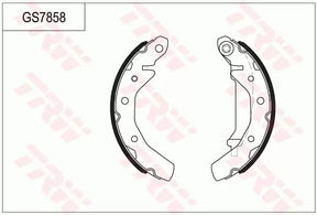 Brake Shoe Set GS7858 - TRW