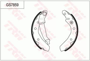 Brake Shoe Set GS7859 - TRW