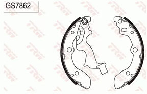 Brake Shoe Set GS7862 - TRW