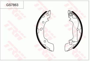 Brake Shoe Set GS7863 - TRW