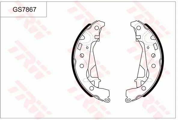 Brake Shoe Set GS7867 - TRW