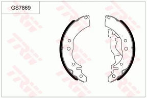 Brake Shoe Set GS7869 - TRW