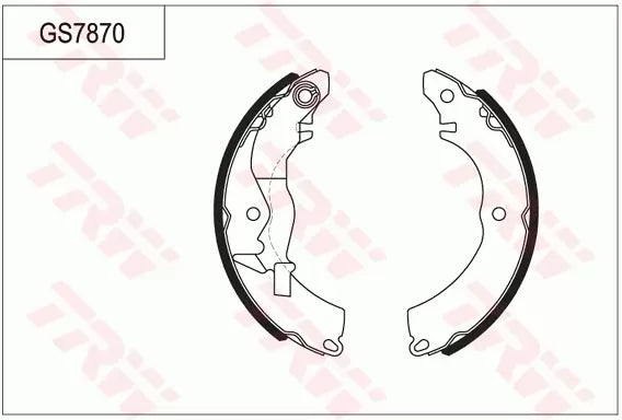 Brake Shoe Set GS7870 - TRW
