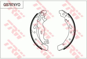 Brake Shoe Set, Parking Brake GS7874 - TRW