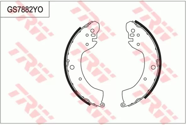 Brake Shoe Set GS7882 - TRW