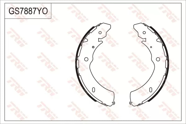 Brake Shoe Set GS7887 - TRW