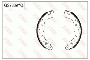 Brake Shoe Set GS7889 - TRW