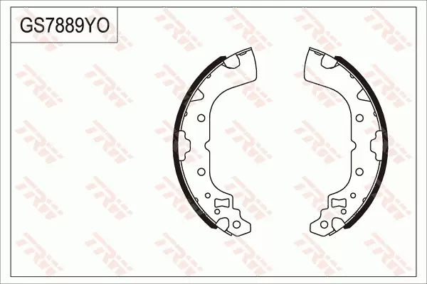 Brake Shoe Set GS7889 - TRW