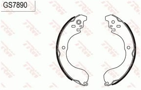 Brake Shoe Set GS7890 - TRW