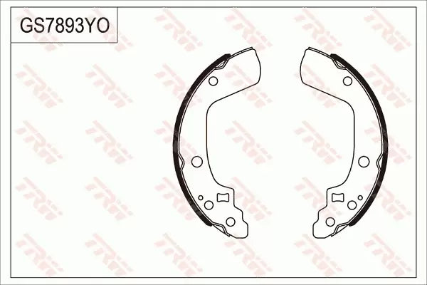 Brake Shoe Set GS7893 - TRW
