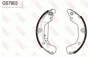 Brake Shoe Set GS7903 - TRW