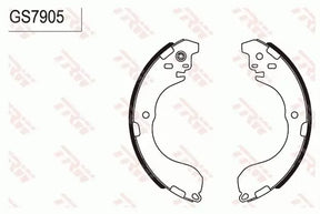 Brake Shoe Set GS7905 - TRW