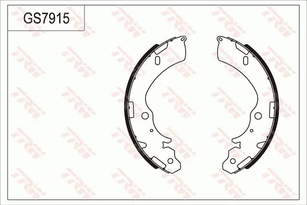 Brake Shoe Set GS7915 - TRW