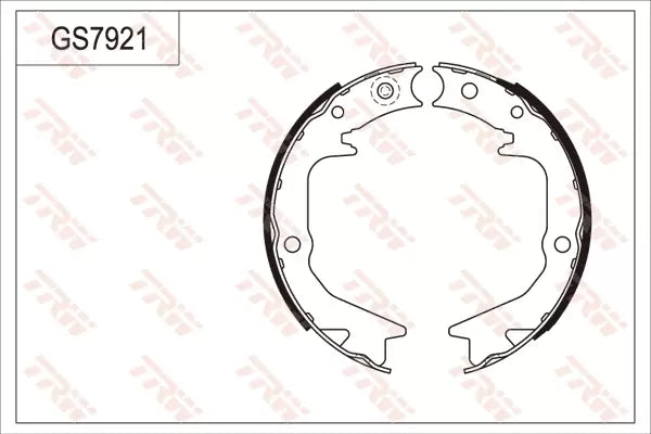 Brake Shoe Set, Parking Brake GS7921 - TRW