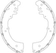 Brake Shoe Set GS7996 - TRW