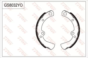 Brake Shoe Set, Parking Brake GS8032 - TRW