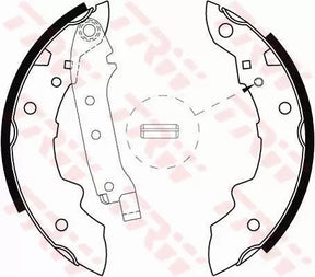 Brake Shoe Set GS8057 - TRW