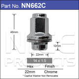 Chrome Nut NN662C - Nice Products | Universal Auto Spares