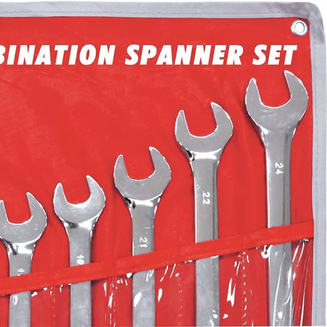 17 Pieces Metric CR-V Combination Spanner Set - PKTool