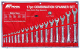 17 Pieces Metric CR-V Combination Spanner Set - PKTool | Universal Auto Spares