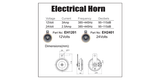 Horn Electric EH1201 - Nice Products | Universal Auto Spares