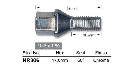 One Piece Stud NR306 - Nice Products | Universal Auto Spares